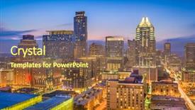  Presentation with austin texas - Presentation theme having famous university - austin texas usa skyline background and a tawny brown colored foreground
