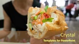  Presentation with taiwan - Beautiful slide deck featuring famous-vietnamese-sandwich backdrop and a red colored foreground