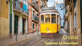  Presentation with vietnam culture popular tourist destination - Theme having famous-vintage-yellow-tram-28 background and a violet colored foreground