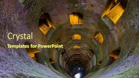  Presentation with well - Audience pleasing presentation consisting of famous-well-in-orvieto-italy backdrop and a tawny brown colored foreground