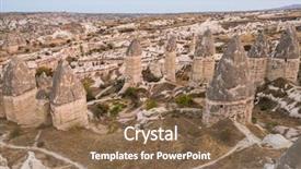  Presentation with turkey - Presentation theme consisting of famouse rock formations in capapdocia background and a coral colored foreground