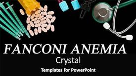  Presentation with anemia - Presentation design consisting of fanconi-anemia-text-on-medical background and a black colored foreground