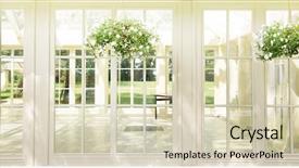  Presentation with interior of the earth - PPT theme having fancy dinner - beautiful interior background and a soft green colored foreground