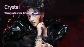  Presentation with gothic - Audience pleasing PPT theme consisting of fancy dress - dark beautiful gothic princess halloween backdrop and a wine colored foreground