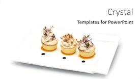  Presentation with germs - Audience pleasing slide deck consisting of fancy-food-arrangement-with-healthy backdrop and a white colored foreground