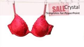  Presentation with fancy - PPT theme with fancy red bra hanging background and a  colored foreground
