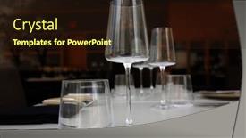  Presentation with catering - Presentation having fancy-table-set-for-dinner background and a wine colored foreground