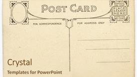  Presentation with postcard - Slide deck having fancy vintage postcard background and a lemonade colored foreground