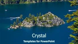  Presentation with tahoe - Colorful slide deck enhanced with fanette island in lake tahoe backdrop and a ocean colored foreground