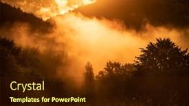  Presentation with misty - PPT layouts enhanced with fantastic-dreamy-sunset-in-summer background and a wine colored foreground