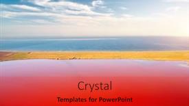  Presentation with bird eye view - PPT layouts featuring fantastic-drone-view background and a red colored foreground