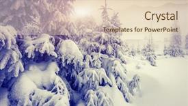  Presentation with winter - Amazing slide deck having fantastic evening winter landscape dramatic backdrop and a lemonade colored foreground