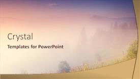  Presentation with vintage retro - Theme having fantastic-foggy-day-and-bright background and a lemonade colored foreground