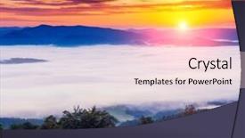  Presentation with foggy - Audience pleasing slide deck consisting of fantastic foggy mountains glowing by sunlight in the morning dramatic and picturesque scene location carpathian ukraine europe beauty world instagram toning warm toning effect backdrop and a lemonade colored foreground