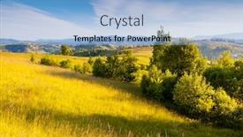  Presentation with green hills - Beautiful presentation theme featuring fantastic green hills glowing by sunlight dramatic morning scenery carpathian ukraine europe beauty world backdrop and a light blue colored foreground
