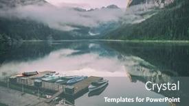  Presentation with filter - Amazing PPT theme having fantastic morning on mountain lake gosausee located in the austia dramatic unusual scene alps europe toned like instagram filter backdrop and a gray colored foreground