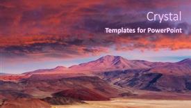  Presentation with inspiring - Presentation theme with fantastic-scenic-landscapes-of-northern background and a violet colored foreground