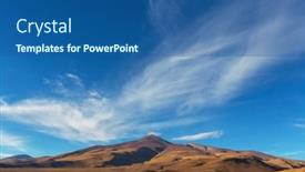  Presentation with inspiring - Presentation theme featuring fantastic-scenic-landscapes-of-northern background and a ocean colored foreground