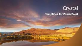  Presentation with inspiring - Audience pleasing presentation theme consisting of fantastic-scenic-landscapes-of-northern backdrop and a tawny brown colored foreground