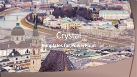  Presentation with salzburg - Audience pleasing presentation consisting of fantastic view of the historic city of salzburg austria europe beauty world backdrop and a coral colored foreground