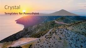  Presentation with croatia - Slide deck with fantastic-view-of-the-rocky background and a lemonade colored foreground