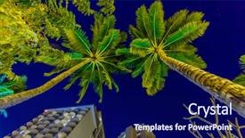  Presentation with honolulu hawaii - Cool new presentation with fantastic view of tropical city backdrop and a  colored foreground