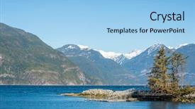  Presentation with math ocean - Presentation design enhanced with fantastic view over ocean snow background and a  colored foreground