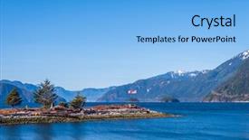  Presentation with marine in the ocean - Amazing presentation theme having fantastic view over ocean snow backdrop and a  colored foreground