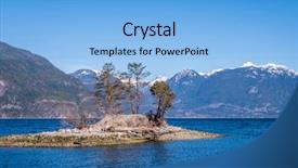  Presentation with math ocean - Beautiful slide deck featuring fantastic view over ocean snow backdrop and a light blue colored foreground