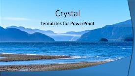  Presentation with mountain snow - Amazing presentation theme having fantastic view over ocean snow mountain and rocks at furry creek dive site in vancouver canada backdrop and a light gray colored foreground