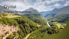  Presentation with second world war death - Audience pleasing PPT theme consisting of riversky - fantastic view tara river gorge backdrop and a light blue colored foreground