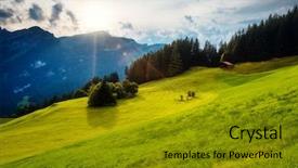  Presentation with magical - Slide set with fantastic views of the magical place in sunlight picturesque and gorgeous morning scene location place swiss alp lauterbrunnen valley bernese oberland europe discover the world of beauty background and a gold colored foreground