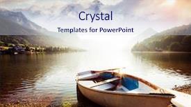  Presentation with resort - Cool new presentation design with fantastic views of the morning backdrop and a sky blue colored foreground