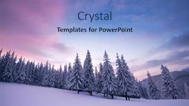  Presentation with winter scene - Theme having fantastic-winter-landscape-in-snowy background and a light blue colored foreground