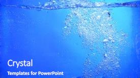  Presentation with water drops - Audience pleasing PPT theme consisting of fantastical water background drops waves backdrop and a  colored foreground