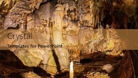  Presentation with magical - Presentation theme consisting of fantastically-lit-underground-palaces background and a  colored foreground