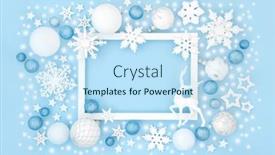  Presentation with north pole - Presentation consisting of fantasy-christmas-eve-north-pole and a sky blue colored foreground