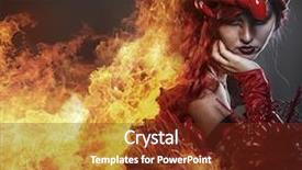  Presentation with armor - Slide set having fantasy dragons - girl on fire steampunk beautiful background and a tawny brown colored foreground