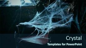  Presentation with scary halloween - Presentation design featuring fantasy-halloween-scary-stories background and a navy blue colored foreground