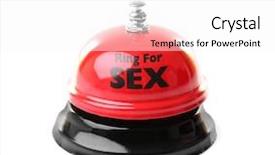  Presentation with sex - Presentation theme consisting of fantasy hotel - ring for sex bell background and a white colored foreground