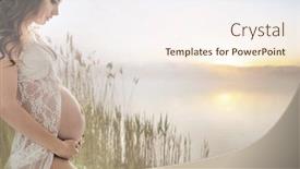  Presentation with fantasy - Slides having background maternitas - fantasy image of a pregnant background and a cream colored foreground