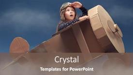  Presentation with imagination - Slide deck having fantasy-imagination-cute-dreamer-girl background and a tawny brown colored foreground