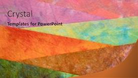  Presentation with bamboo paper - Presentation theme with fantasy-landscape-collection-of-colorful background and a  colored foreground