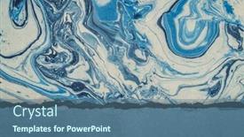  Presentation with fantasy - PPT layouts consisting of fantasy-paper-landscape-in-blue background and a ocean colored foreground