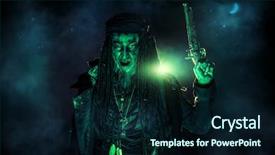  Presentation with hell - Theme with fantasy pirate risen background and a wine colored foreground