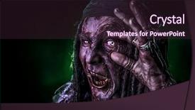  Presentation with hell - Slide deck consisting of fantasy pirate risen background and a wine colored foreground