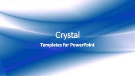  Presentation with abstract blue white - PPT layouts having fantasy shapes forms - abstract blue waves isolated background and a  colored foreground