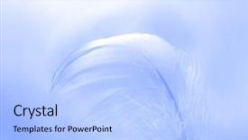  Presentation with gentle - PPT layouts with fantasy shapes forms - gentle feather pattern in shades background and a light blue colored foreground