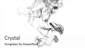  Presentation with fantasy - Slide deck consisting of fantasy shapes forms - swirl of black smoke background and a white colored foreground