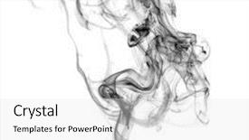  Presentation with fantasy - PPT theme consisting of fantasy shapes forms - swirl of black smoke background and a white colored foreground